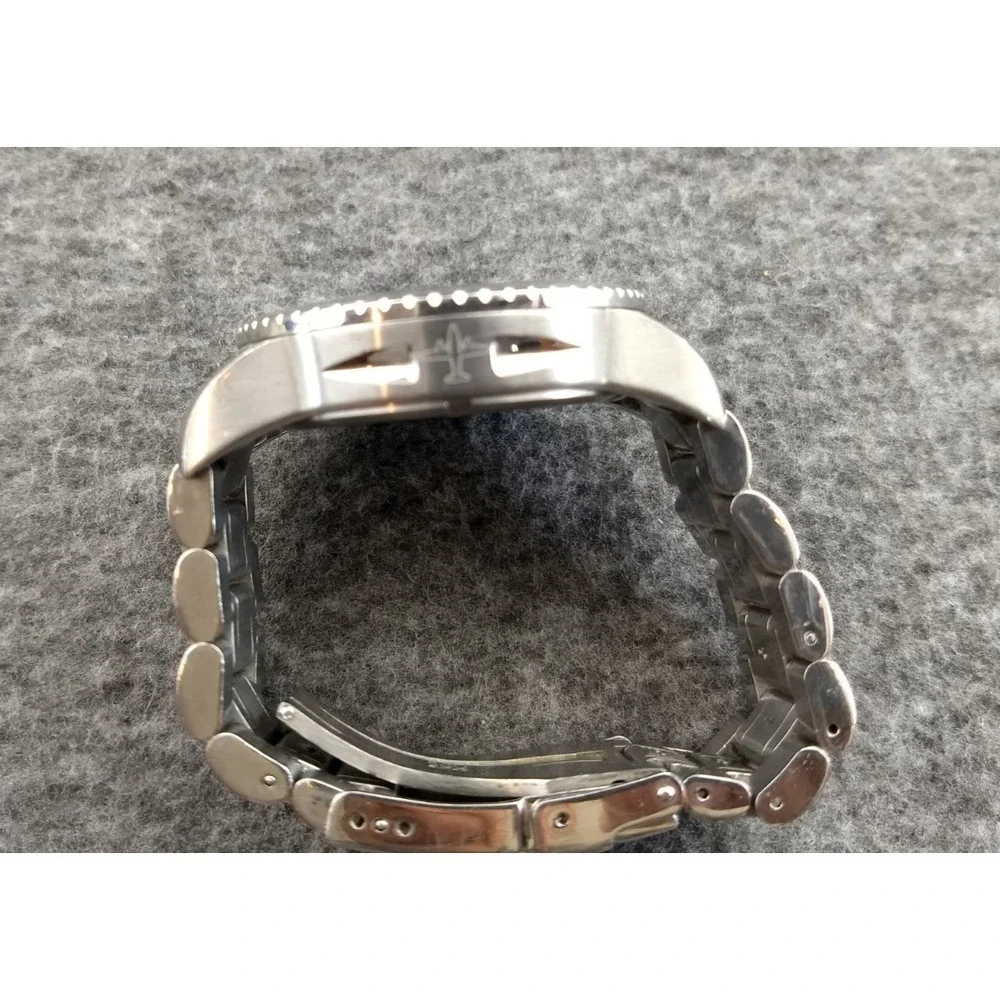 ESQ Watch Movado Pilot ES 021145482 Stainless Swiss Quartz Luminous New Battery